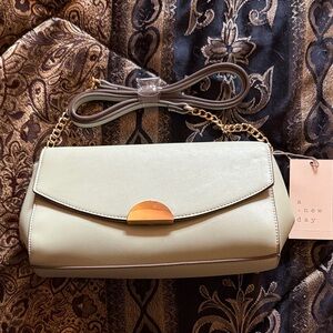 A New Day Women's Sierra Sage Shoulder Bag with Gold Accent